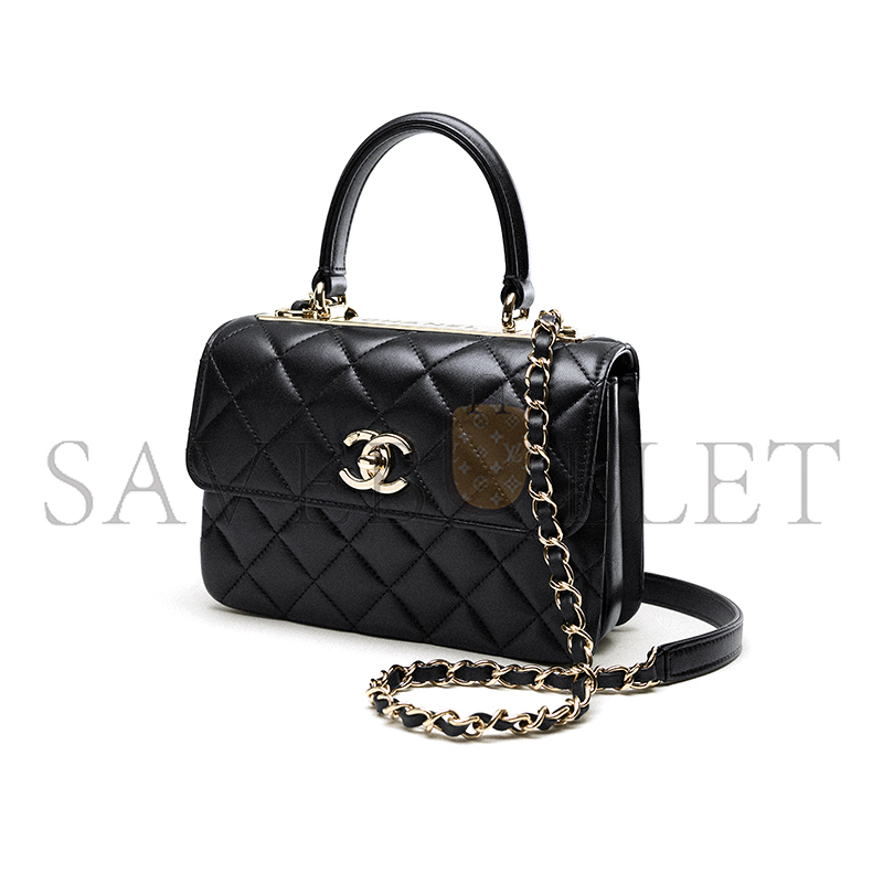 CHANEL MINI FLAP BAG WITH TOP HANDLE AS4654 (20*15*8cm)